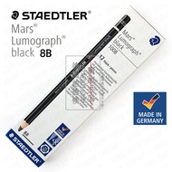 Germany STAEDTLER STAEDTLER 100B Sketch Pencil HB|2B|4B|6B|7B|8B Matte Black Carbon Pencil