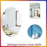 Rectangle Mirror Sticker/Oval Acrylic Glass Wall Sticker With Adhesive Bathroom Mirror Wallpaper