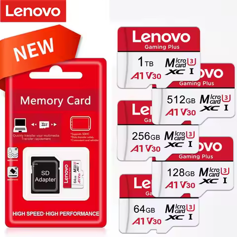 Lenovo SD Card 1TB High Speed Micro SD Card for Nintendo Switch 512GB 256GB 128GB U3 V30 Stable Perf