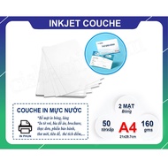 2-SIDED Glossy COUCHE COLOR PRINTING PAPER A4 QUANTITY 160gm (pack of 50 sheets)
