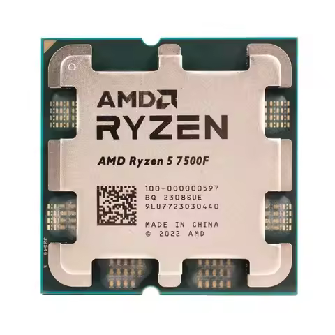 Ryzen 5 7500F Brand New R5 7500F Processor Desktop PC Gamer CPU Up to 5.0 GHz 6-Core 12-Thread 38MB
