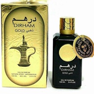 Dirham Wardi 100 ml& Dirham Gold 100 ml & Dirham  Oud 100 ml & Dirham Silver 100 ml perfume EDP Orig