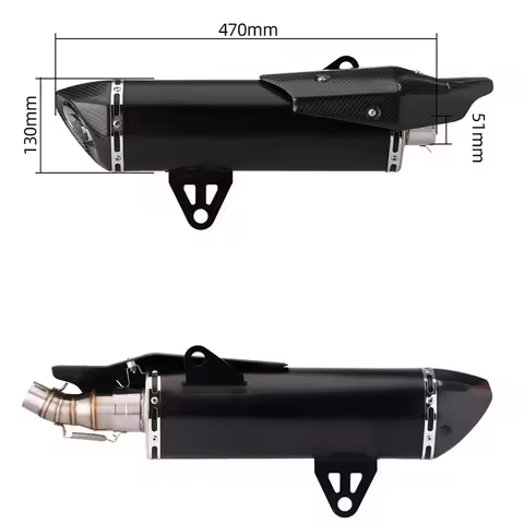 Motorcycle Exhaust For BMW C400X 2018 - 2023 BMW C400GT Escape Middle Link Pipe 51mm muffler with DB