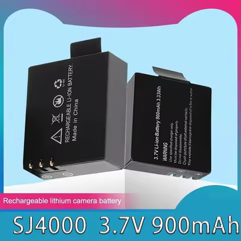 PURFIELD 3.7V 900mAh SJ4000 Camera Battery + Charger for SJCAM SJ4000 SJ5000 SJ6000 SJ7000 SJ8000 M1