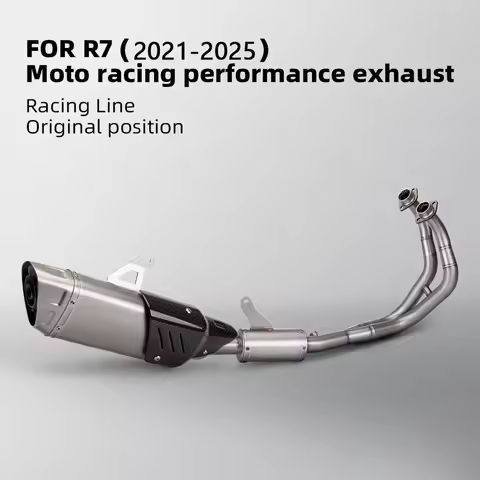 For YAMAHA YZF R7 2021-2025 exhaust Motorcycle Performance Full System Modify Stainless Front Pipe C