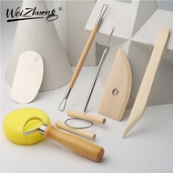 Clay Sculpture Eight-Piece Set Pottery Tools Ultra-Light Clay Tools Cutting Line Pottery Needles Sof
