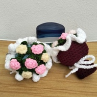 Crochet crochet mini flower bouquet
