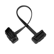 OBD2 Extension Cable - 16 Pin Male to Female OBD 2 Flat Ribbon GPS Tracker Extension Cable for Car D