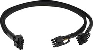 1x 10P to Dual 6+2P GPU Power Cable 50cm Compatible with HP ML350 DL360 G9 Gen9