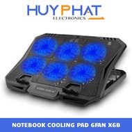 6Fan LED COOLER Fan for Laptops Up to 17 Inches COOLER PAD GAMING X6B