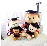 Graduation doll souvenir teddy bear bachelor suit doctor cap doll graduation bear couple doctor bear