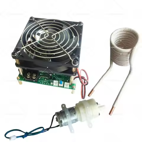 25A 1200W ZVS Induction Heater Tapless Short Circuit Protection Equipped With Water Pump Heating Coi