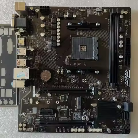 used for Gigabyte GA-AB350M-HD3 AM4 AMD B350 mATX Motherboard DDR4 M.2 HDMI Ryzen 1-5G