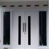 Pintu Utama ACP dan jendela kanan kiri Aluminium