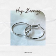 Medium Sized Hoop Earring in Silver