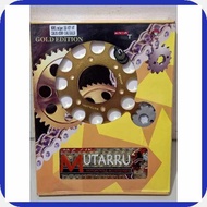 MUTARRU;M,CHAIN.zb`AND[ZS,SPROCKET!LW,SETs-FOR!k,SNIPER!r,155!h,428H-136L-14-47 GOLD / BLACK