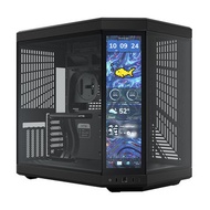 MONTECH 君主 HYTE  Y70黑 雙房 ATX中塔式現代美學機殼 (14.5吋觸控螢幕)