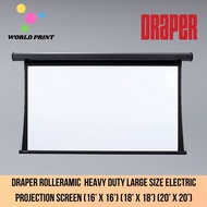 Draper Rolleramic  Heavy Duty Large Size Electric Projection Screen (16’ x 16’) (18’ x 18’) (20’ x 20’)