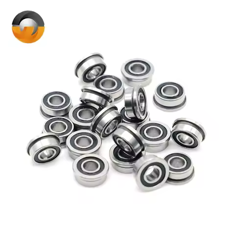 10PCS F698-2RS Bearing 8x19x6 mm ABEC-7 Miniature Flanged F698RS Ball Bearings RF-1980DD