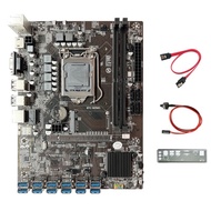 B250c ETH Miner Motoard + Baffle + Kabel SATA + Switch 12 PCIE Ke Usb
