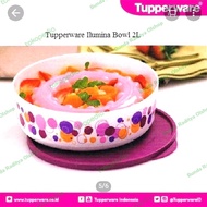 Mangkok Mangkuk Saji Tuperware Ilumina Bowl 2L Warna Polkadot Ungu
