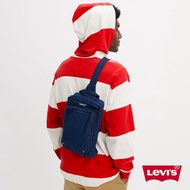 Levis 男女同款 手提、斜背兩用丹寧方包 / 精工刺繡Logo 藍 人氣新品