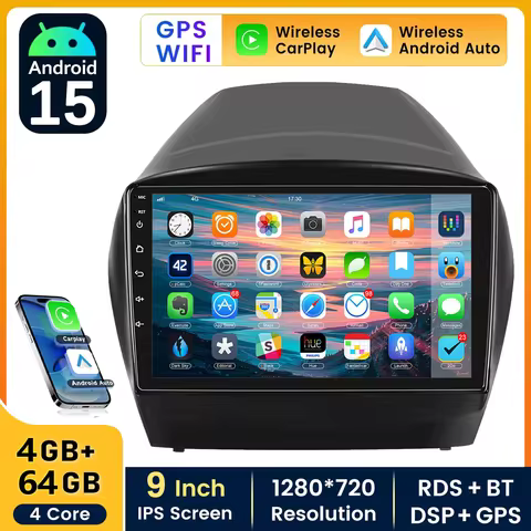 Android 15 For Hyundai Tucson 2 LM IX35 2005 - 2015 Car Radio Multimedia Video Player GPS Navigation