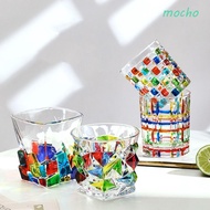MOCHO Whiskey Glasses Rum Colorful Painting Drinking Whiskey Coffee Mug