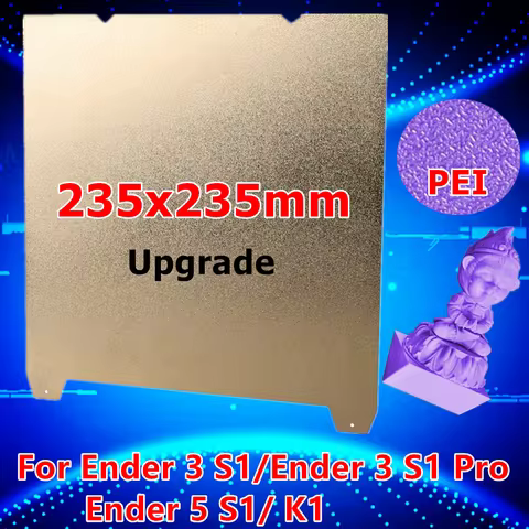 235x235mm Double Sided PEI Spring Steel Sheet PEO Magnetic Build Plate PEY H1H Heated Bed For Ender 