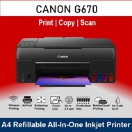 Canon G670 Easy Refillable Wireless All-In-One Ink Tank Printer