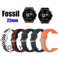 Fossil Men Smart Watch Strap Silicone Sports Soft 22mm Band Bracelet GEN 5 6 4 FS5132 FS5237 FS5241 CH2953