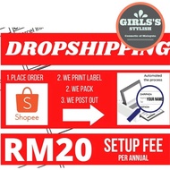 Girls Stylish Dropshipping / DROPSHIPPER / Reseller / Dropship / Agent Airway Bill Label Setup Fee (