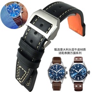 suitable for IWC Pilot's Watch Strap Spitfire Leather Watch Chain Mark XVIII Little Prince 21 22mm