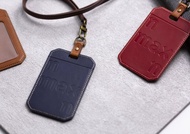獨行系列 / 皮革證件套組-六色任選(含頸掛繩)