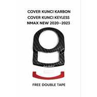 Carbon keyless key cover for nmax new 2020-2023 nmax v3 accessories nmax v2 accessories nmax accesso