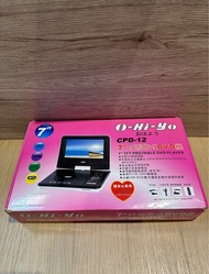 O-Hi-yo 7吋攜帶式DVD機 CPD-12 二手DVD 攜帶式DVD播放器
