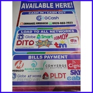 ❂ ✹ e-Business Tarpaulin (All-In-One) (GCash | Load To All Network | Bills Payment)