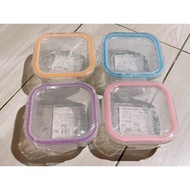【Produk popular】 ☂[Limited Edition]Dutch lady lid lock glass container bekas kaca 800ml⚘