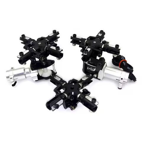 Tarot Metal 4 blade Tail Rotor Set for Trex 500 Helicopter 500 Class Helicopter EC135 Bell 206 Align