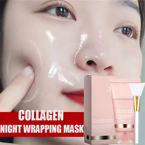 Collagen Peel-off Mask Night Wrapping Facial Mask Deeply Moisturizing Hydrating Firming Skin Facial 