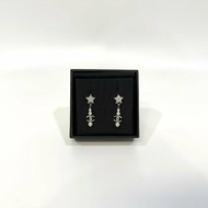 CHANEL經典雙C LOGO星星珍珠垂墜式耳環
