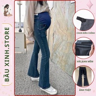 Flare-Legged Maternity Jeans Long Flared Maternity Jeans from Guangzhou QL2