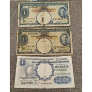 BOARD OF COMMISSIONERS OF CURRENCY MALAYA  ONE DOLLAR SINCE 1941 July 1st and  ONE DOLLAR SINCE 1959