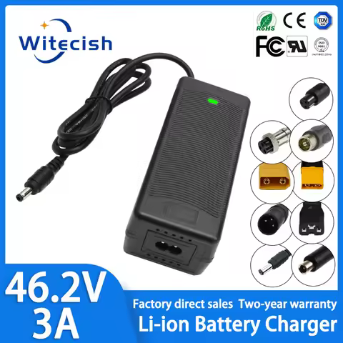 46.2V 3A Li-ion Battery Charger Used for charging power tools 11S 40.7V li-ion battery charger Built