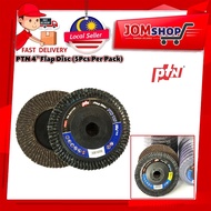 PTN Flap Disc 4" ( PTN 127 ) Kertas Pasir Bulat 4" Kertas Pasir Grinder