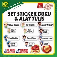 [40pcs] Sticker Alat Tulis & Buku anak sekolah rendah tadika kemas pasti (Stationery)