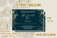 STIKER TAHLIL/ MENGENANG 40 HARIAN/ 100 HARIAN/ 1000 hari