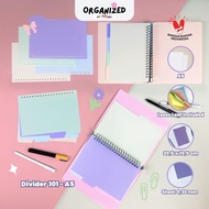 Binder Divider A5 / Pembatas Binder 4 Tab 20 Lubang