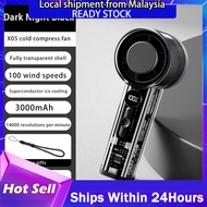 TIMI3C X05 100 Level Refrigeration Cooling Handheld Fan X05 Portable Mini Fan Rechargeable With Icy 