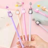 1pcs Creative cartoon soft cute hamster silicone gel pen cute student exam writing pen office signature pen